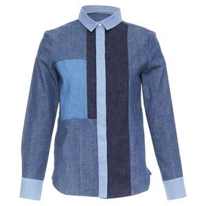 Celine 2011 Denim Patchwork Shirt
